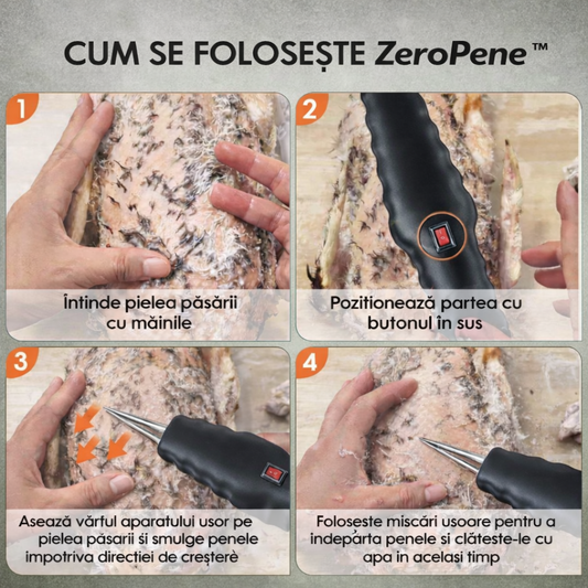 ZeroPene™ – Smulgator electric de pene pentru pasari de curte